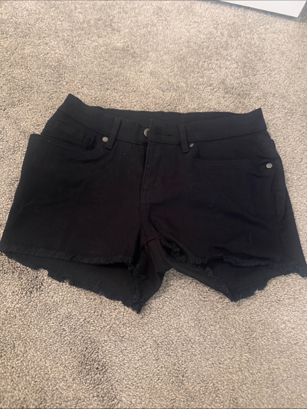 VENUS Black Denim Cutoff Shorts